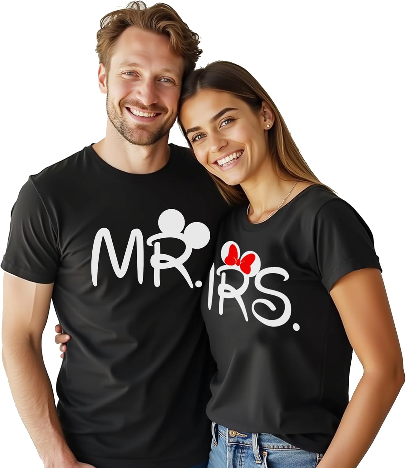 Couple Matching Shirts Mr Mrs His and her T-Shirt Set Husband Wife Man Women Out fits Valentine - Image 5