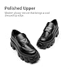 DREAM PAIRS Mocasines Mujer Chunky Plataforma Cómodos Slip-On Elegantes Casuales de Negocios para Oficina 5