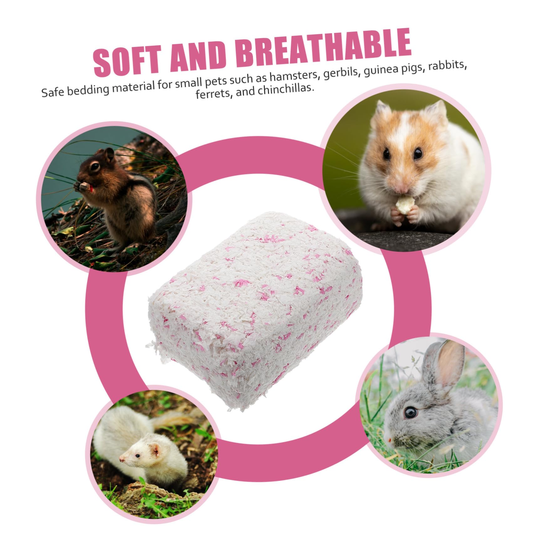 DOITOOL 1tasche Hamsterpapierstreu Für Kleintiere Staubfreie Saugfähige Papierbettung Für Hamster Meerschweinchen Und Andere Nager Packung Optimaler Geruchs Und Feuchtigkeitsschutz