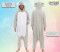 Vista 64 de Funziez! - Disfraz de Halloween para adultos, disfraz de animales y criaturas marinas, mameluco afelpado para cosplay, para mujeres y hombres