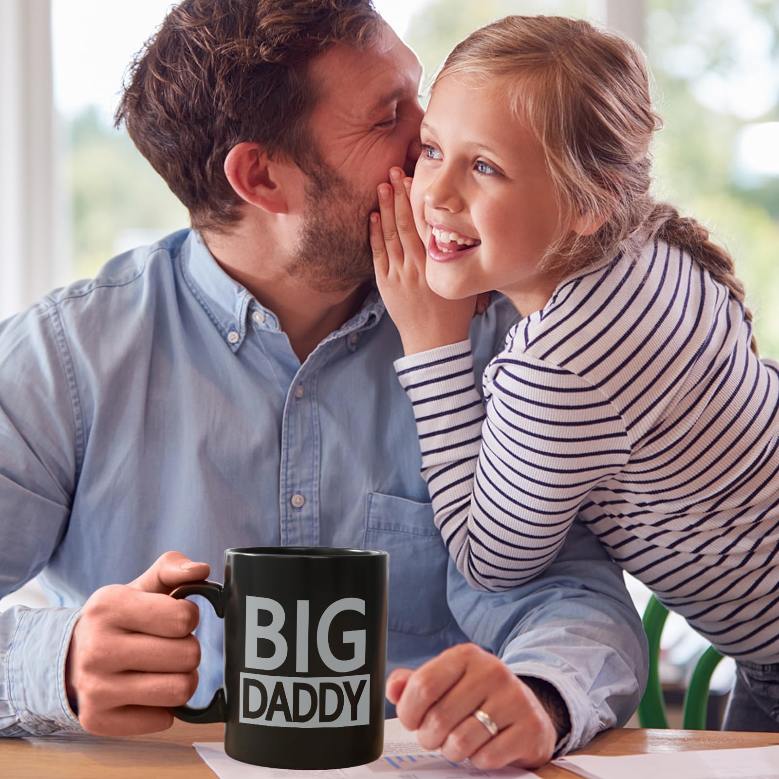 Cabtnca Taza Big Daddy, regalos para papá, regalos de cumpleaños para el día del padre de parte de la hija, regalos para papá para el día del padre, taza de café para papá, regalos geniales para papá,