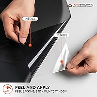 Vista 8 de MotoShield Pro 5% VLT película de nanocerámica para ventana de auto de 40” de ancho x 6’ de largo, rollo de 2 capas, alta rejección de calor