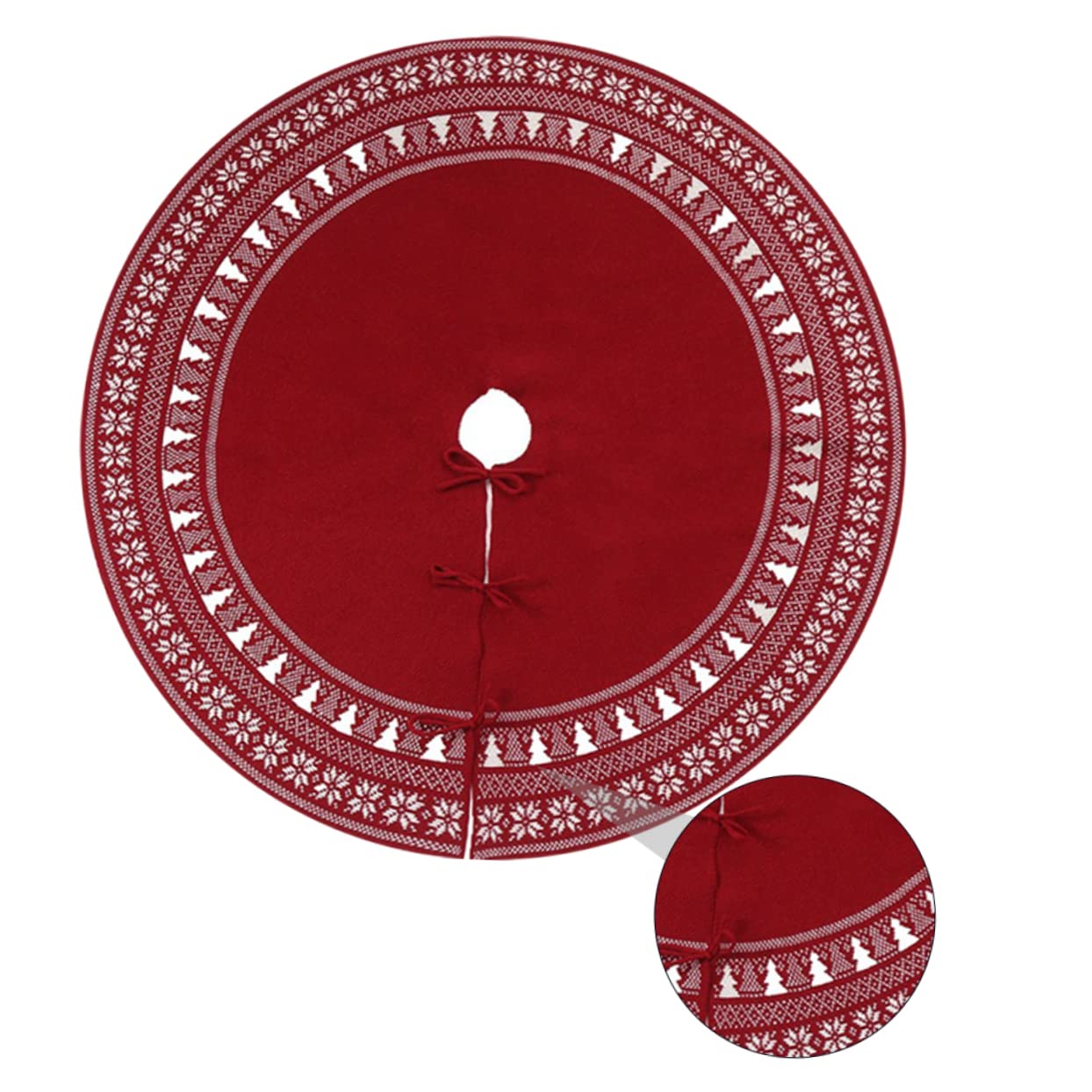 Zerodeko 1pezzi Gonna Per Albero Di Natale Tappeto Decorativo Materiale Texture Confortevole Accessorio Per Feste Natalizie Decorazione Per Casa e Hotel