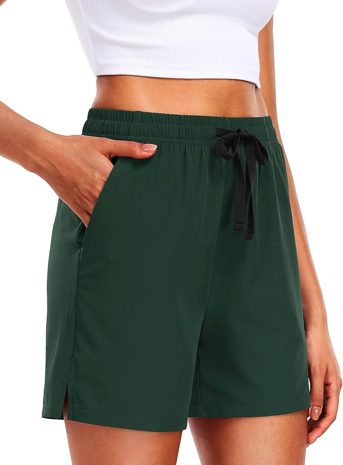 Women's 5" Athletic Shorts Quick Dry Workout Lightweight Running Shorts with Pockets