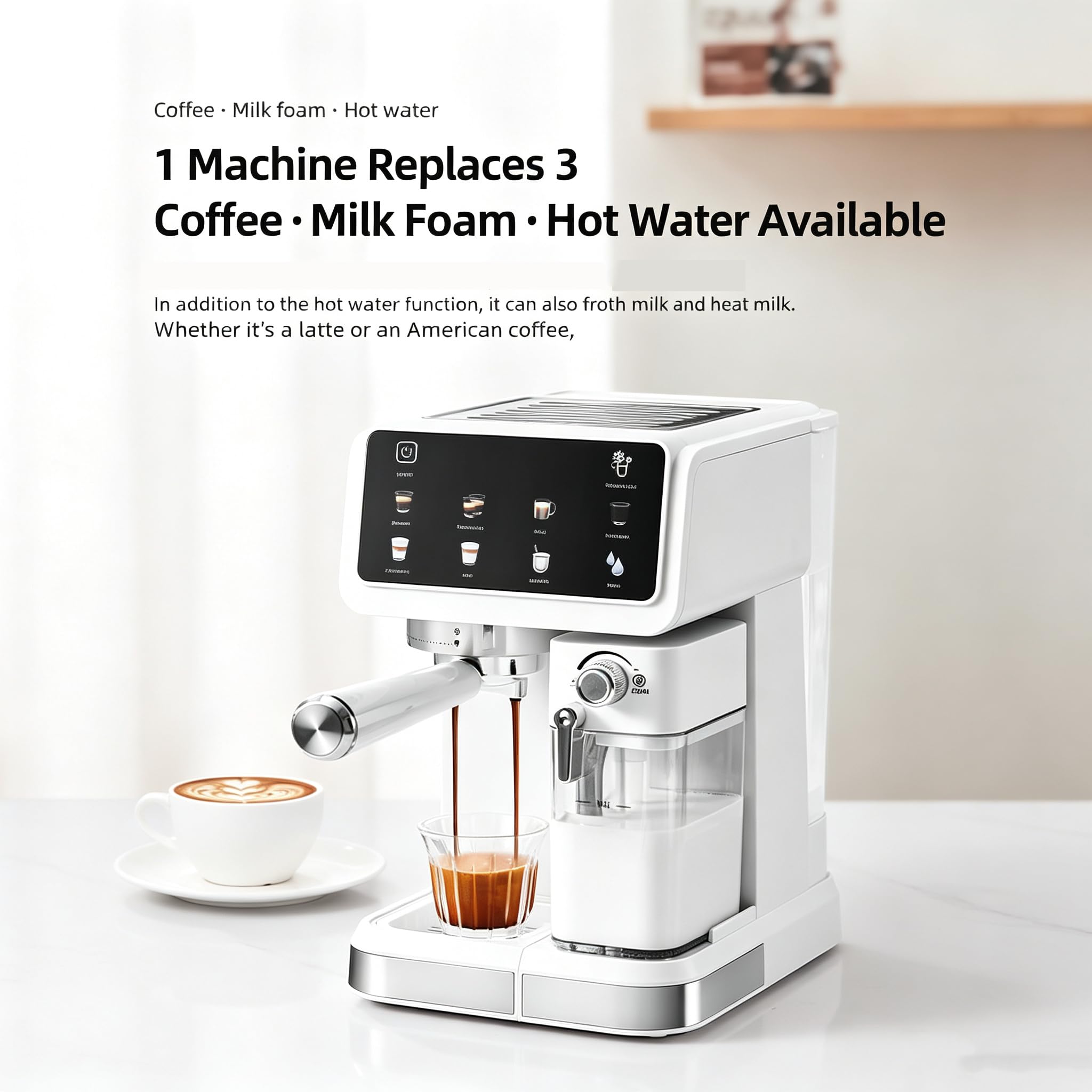 Cafetera Espresso Manual De 1350 W Y 20 Bares, Compacta.