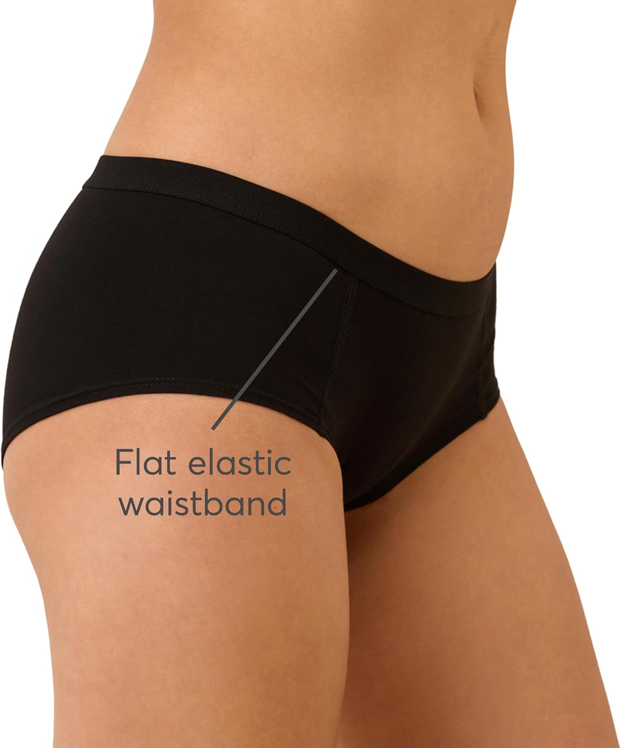 Pact Organic Cotton Women's Everyday Boy Short Underwear, 4 Pack