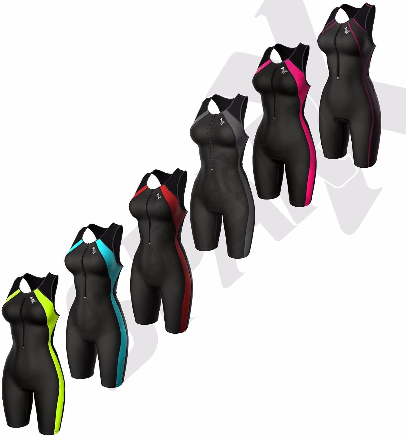Sparx Women Triathlon Suit Tri Short Racing Cycling Swim Run (Black, Medium)