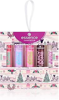 essence Juicy Butter Balm Set | 5 bálsamos labiales veganos y libres de crueldad | Relleno de calcetines para amantes de la belleza