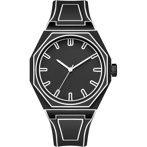 GORBEN Creative Sketch Watch Sports Fashion Quartz Minimalist Black and White Anime Series Watch