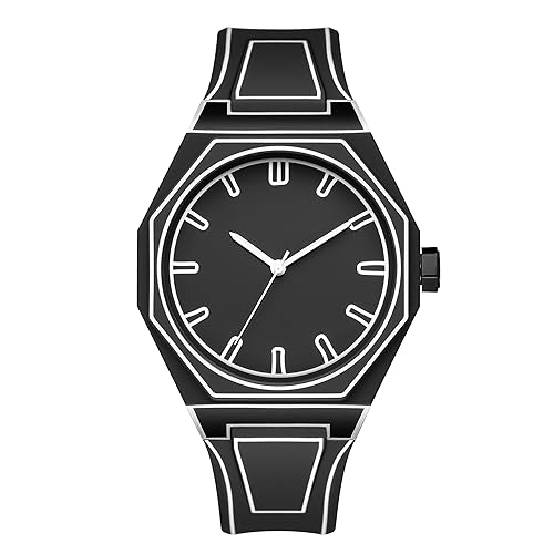 GORBEN Creative Sketch Watch Sports Fashion Quartz Minimalist Black and White Anime Series Watch