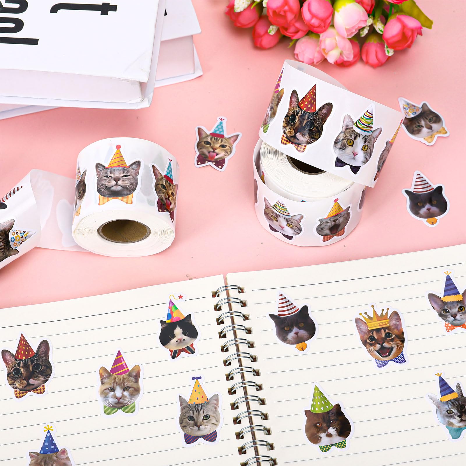Cute Animal Stickers 50 Pcs Of Cute Kawaii Cat - Funny Decals For ...