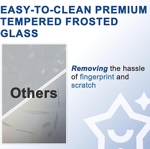 Miniatura 3 de Puerta corredera de armario de 48 x 80 pulgadas para dormitorios, puerta de vidrio esmerilado templado con kit de herramientas, paneles deslizantes