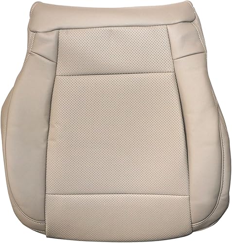 NLQR Cubierta del asiento delantero del conductor inferior de cuero de repuesto para Ford F150 Lariat 2015 2016 2017