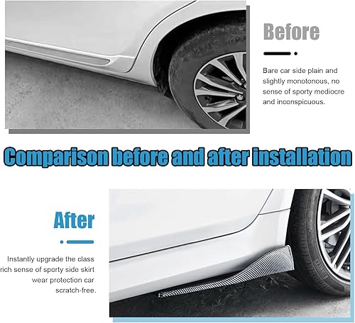 Miniatura 10 de Suvnie 2 protectores de labios para parachoques trasero, decoración exterior de automóvil, piezas de cuerpo anticolisión y molduras para divisor
