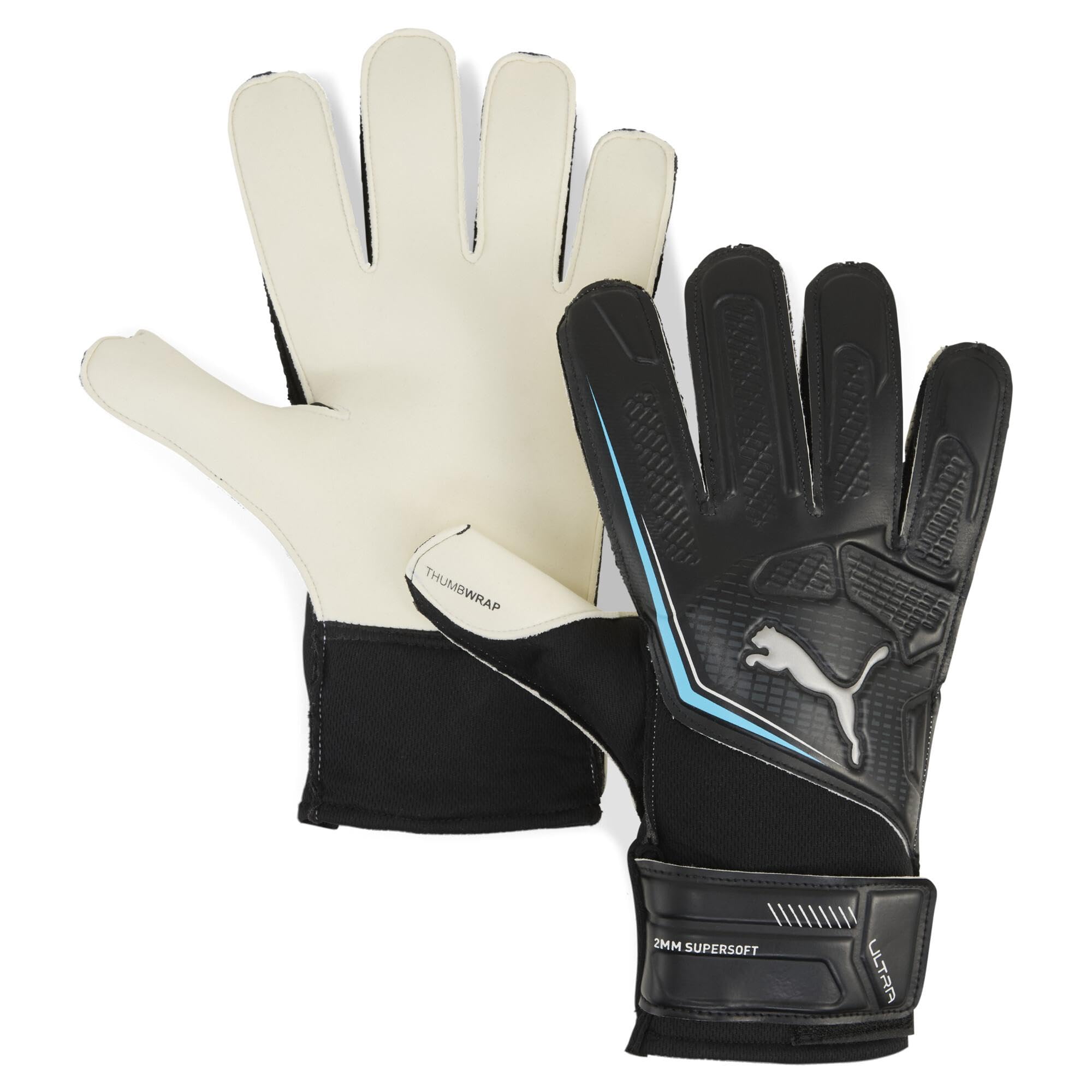 PUMA Unisex ULTRA Play RC Juniors Goalkeeper Gloves Black/blue 5 — image 1