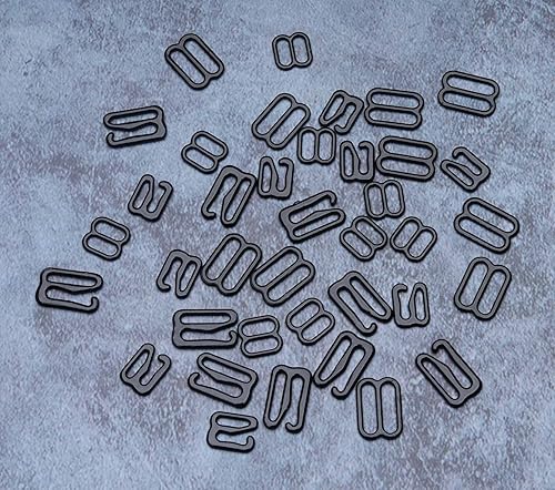 Miniatura 4 de 60 piezas de correa de sujetador de gancho anillo hebilla correa de metal sujetador deslizantes reemplazo para coser bikini traje de baño ropa