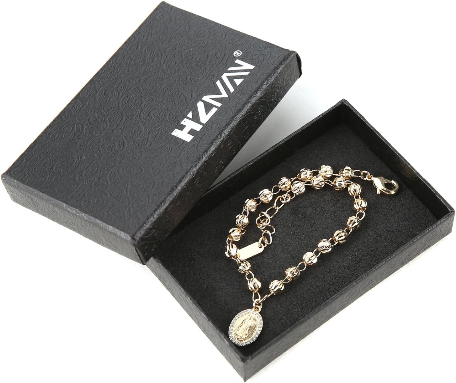 HZMAN Virgin Mary Rosary Bead Cross Bracelet Virgin of Guadalupe Adjustable Link Bracelet for Women Jewelry Gift - Image 7