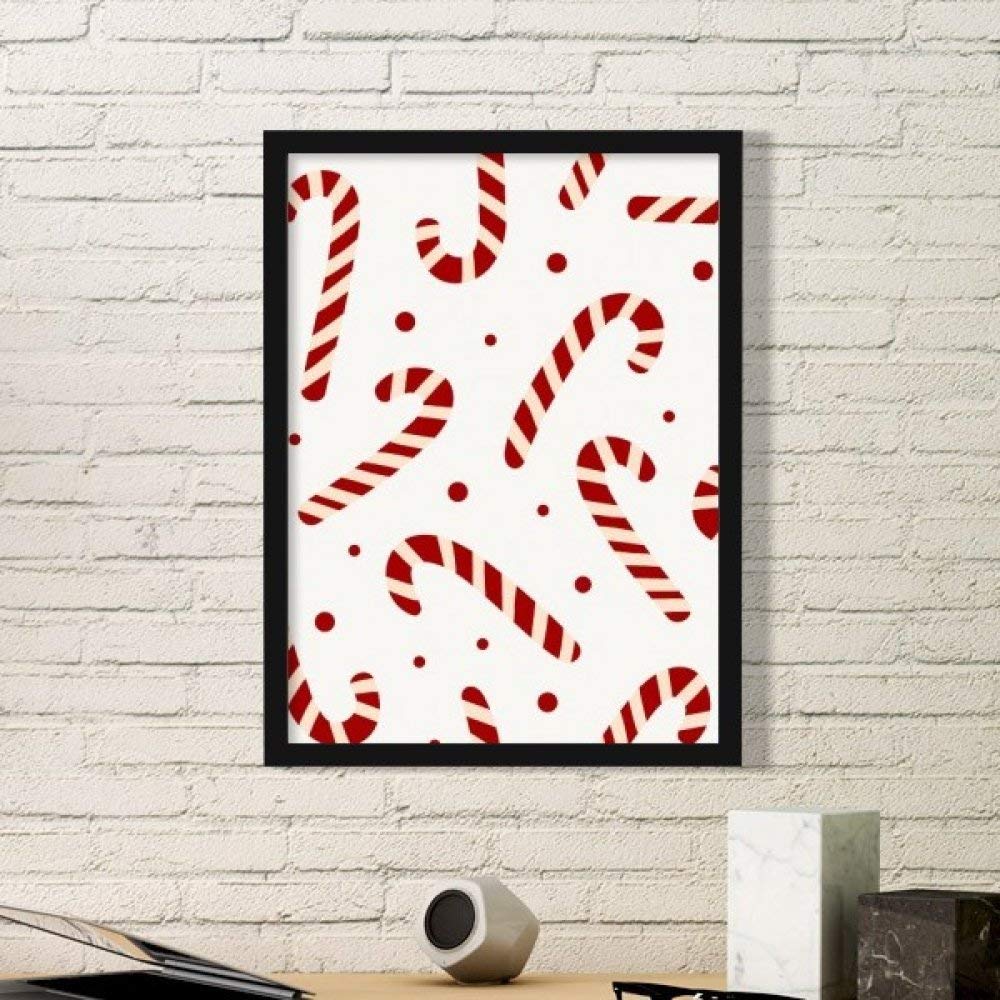 Cadre photo Noël Blanc DIYthinker avec motif béquille festive sticker noir