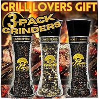 Vista 1 de Yupanqui Colección de pimienta negra para asar a la parrilla, regalo de pimienta negra, paquete de 3