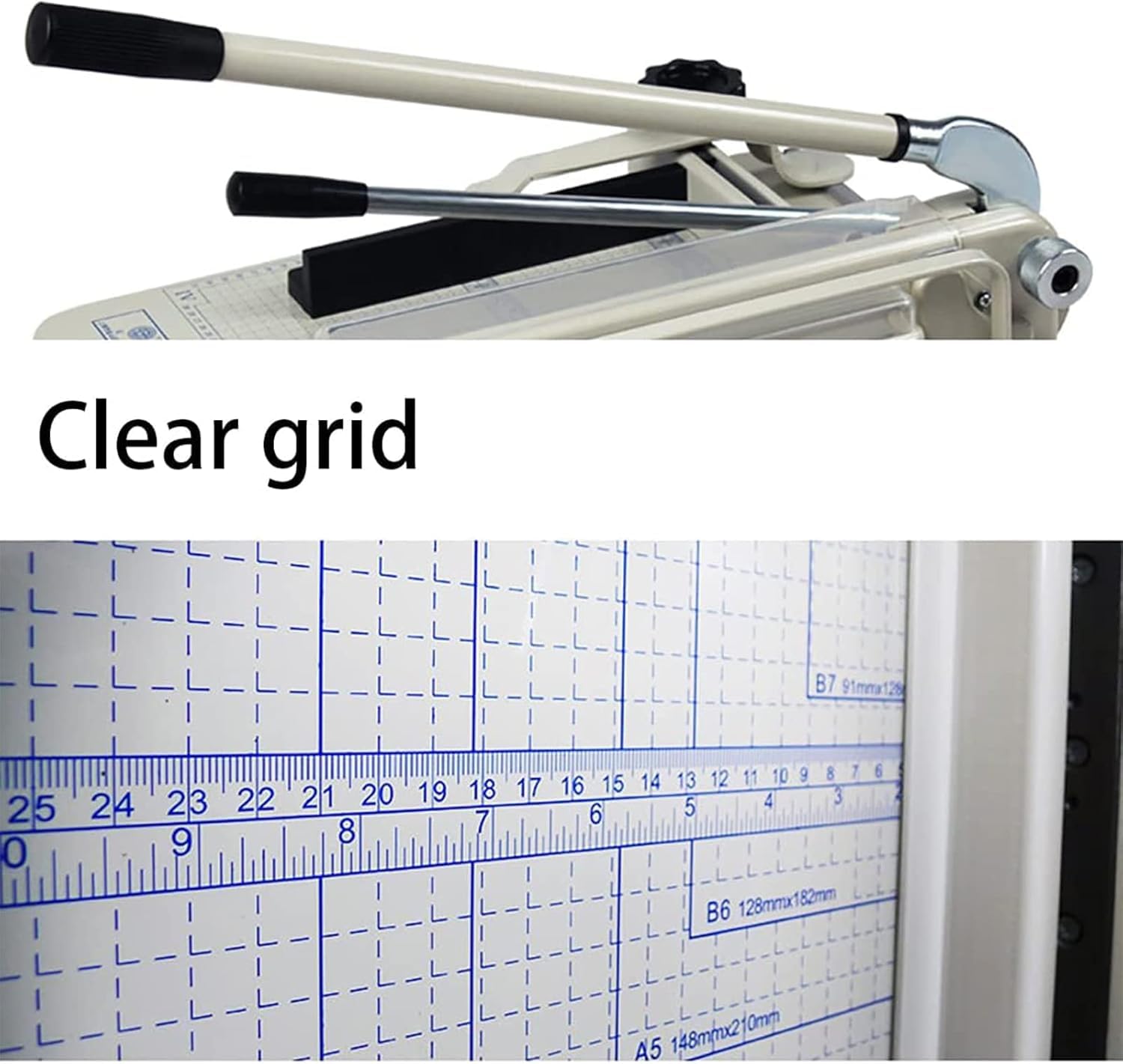 Taglierina a ghigliottina for impieghi gravosi, con Base in Metallo Commerciale, Formato A4, Taglio di precisione a Strati Spessi (400 mm) con Blocco di Sicurezza della Lama