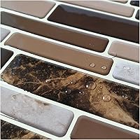 Vista 5 de Set de 6 vinilos autoadhesivos Art3d protectores contra salpicaduras para pared de cocina