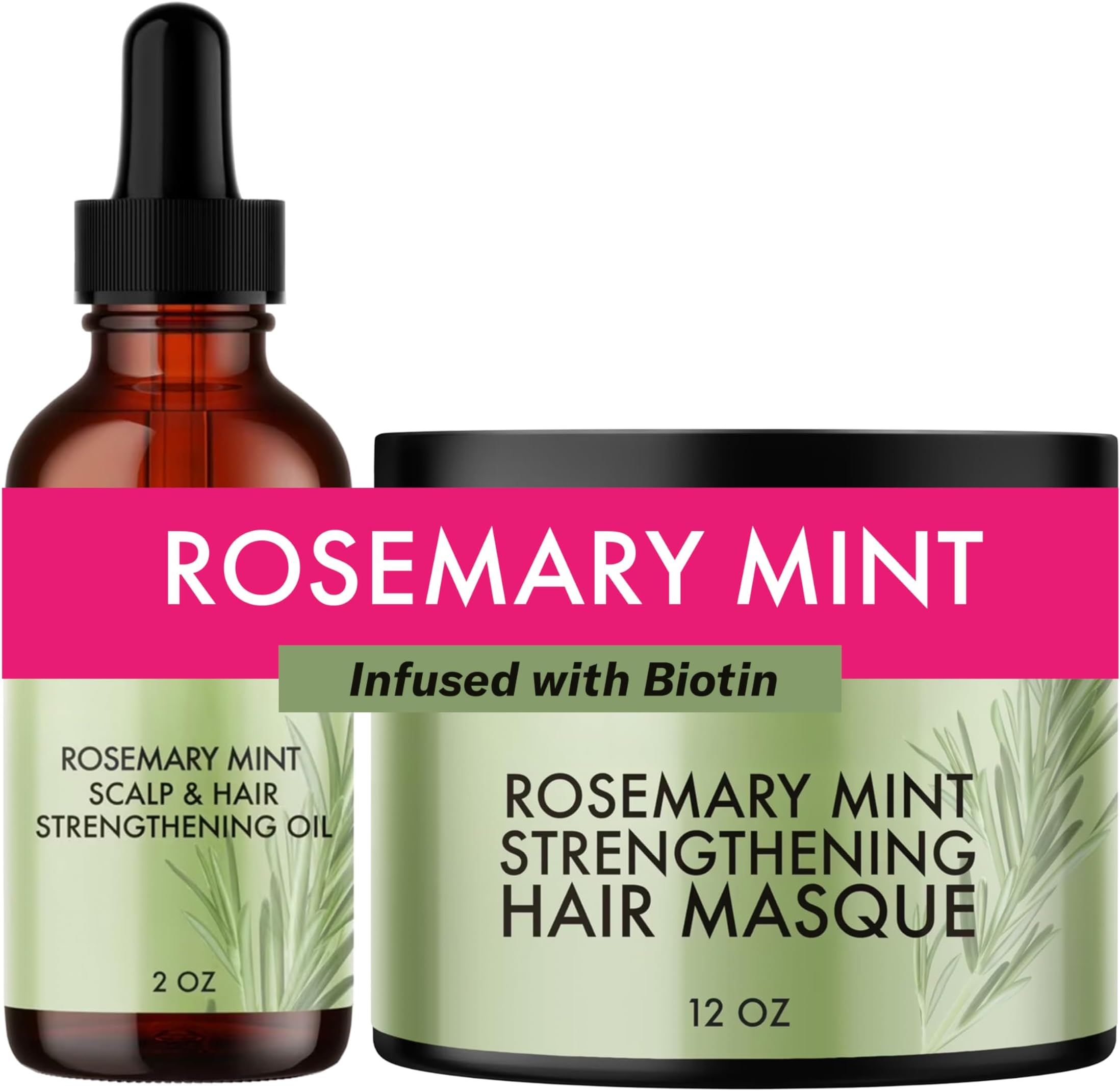 Mielle Organics Rosemary Mint Scalp & Hair Oil and Hair Masque