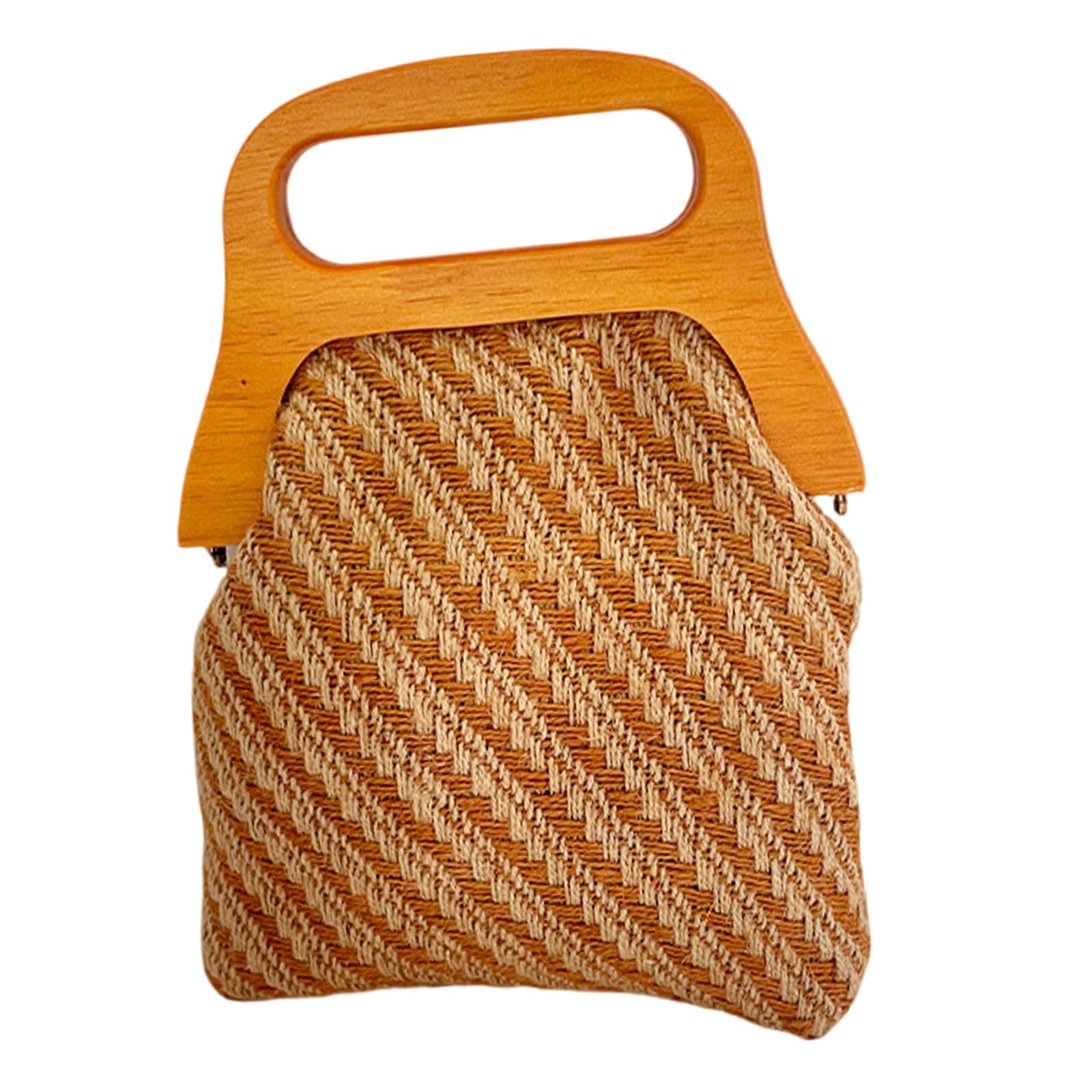 Sac à main tissé grande capacité avec poches de rangement - 7