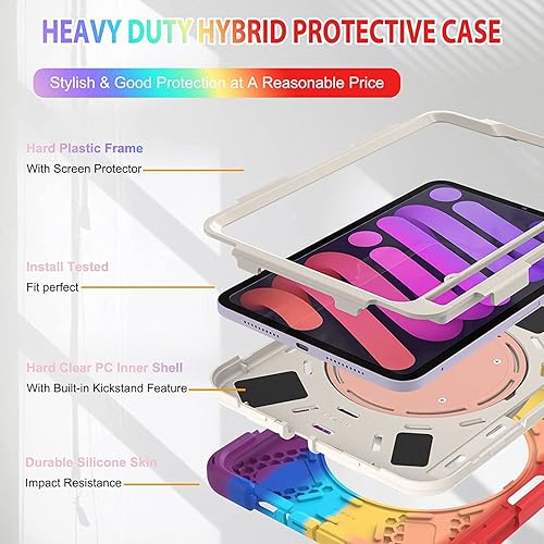 Vista 280 de Funda para iPad (A16) de 11 pulgadas 2025, Aslo para iPad 10 de 10.9 pulgadas 2022, funda resistente a prueba de golpes, soporte giratorio, soporte