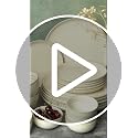 Image of Bodhi House Handcrafted Chip Resistance Porcelain Solid Dinner Set, 20 Pieces Dish Set Serving for 6, Microwave and Dishwasher Safe, Bone-Ash Free, Crockery Set for Dining and Gifting, Spanish White