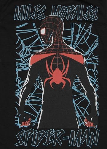 Miniatura 7 de Marvel Avengers Spider-Man Black Panther Miles Morales - Conjunto de camiseta de manga corta para niños, camiseta sin mangas y pantalones cortos de