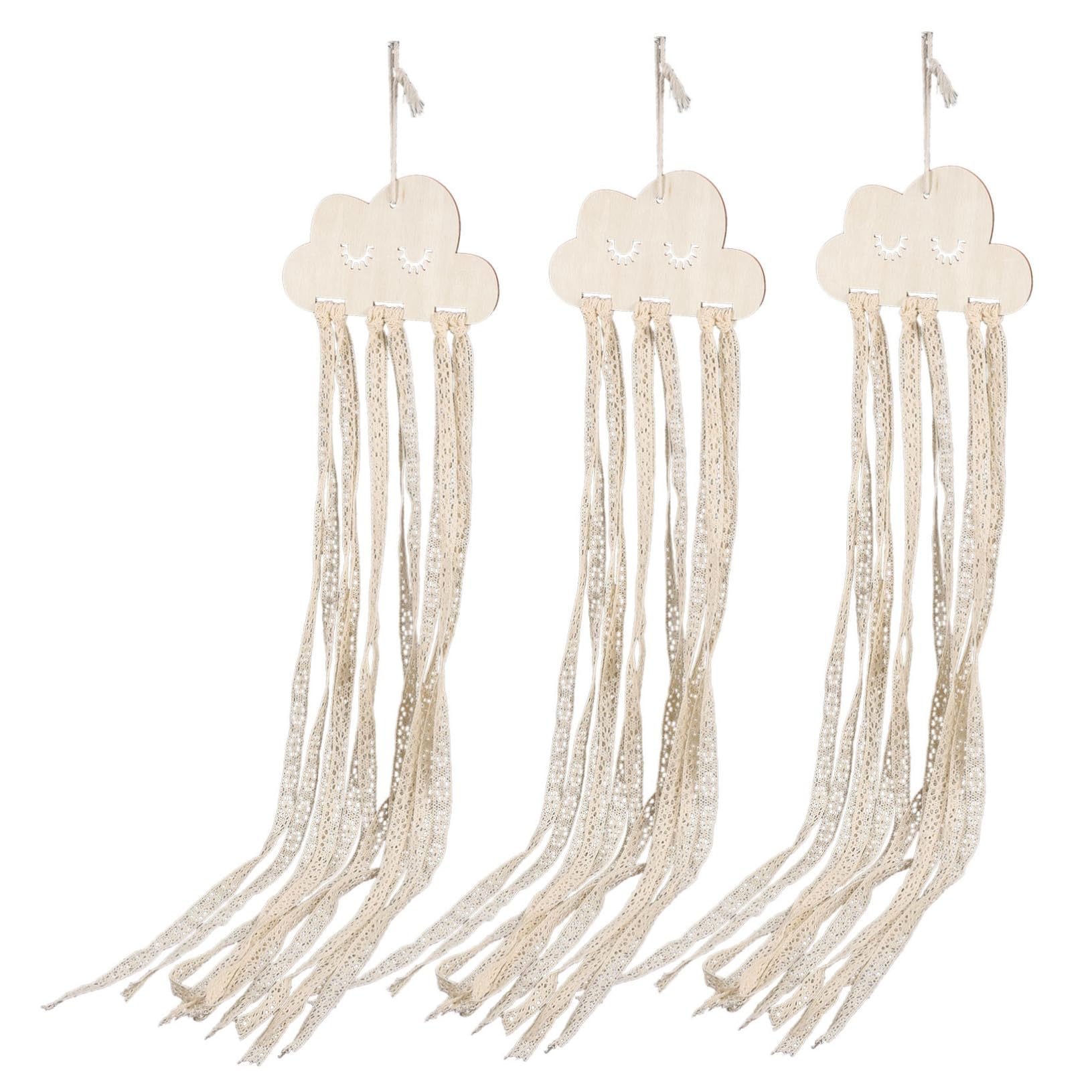 Beavorty Organize Bows Ease 3pcs Hair Bow Holder Headband Organizer Wall Hanging Decor