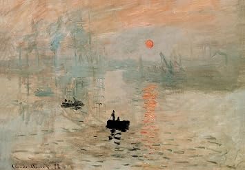 Claude Monet Impression Sunrise 1872 Impressionist Oil On Painting Cool Wall Art Print Poster 36x24
