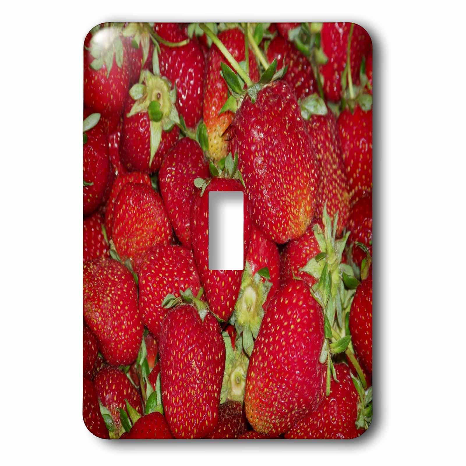Interrupteur à bascule simple fraises 3dRose lsp_14199_1 de finition premium - 4