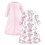 Hudson Baby Unisex Baby Cotton Wearable Sleeping Bag, Sack, Blanket, Floral Bouquet Long Sleeve, 18-24 Months
