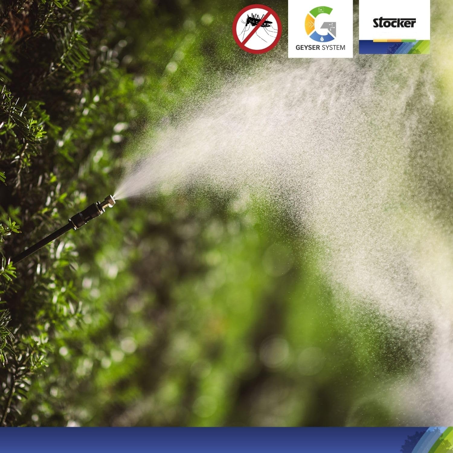 STOCKER - Kit Antizanzare Professionale 40004 1 L Zanzaricida Linea Etokraft Pyrecip Blu Micro E + 1 L Disabituante zanzare Florifens Barriera Vegetale - Trattamento per Aree Esterne e Giardino