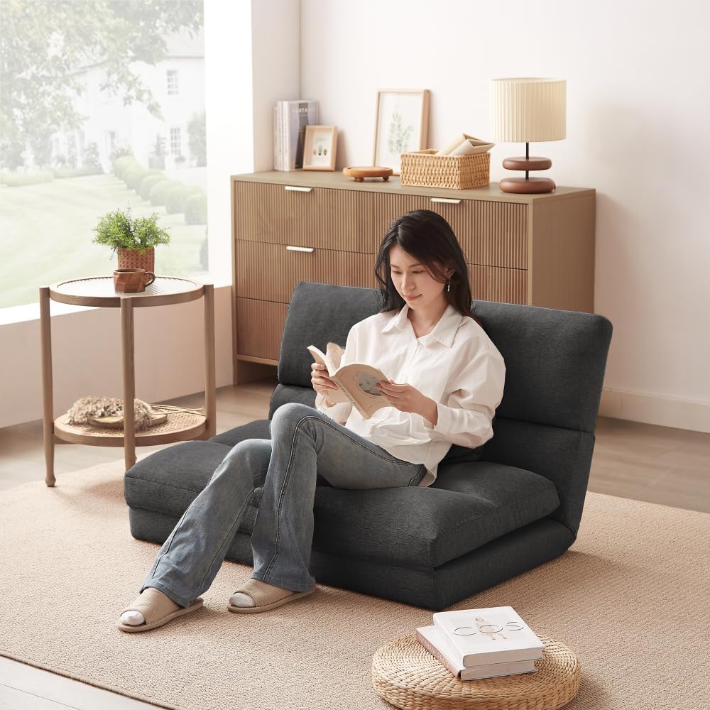 ソファベッド 最大5人掛け 5P 組立て不要 フロアソファ コンパクト