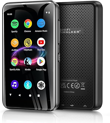 Miniatura 1 de G7mini - Reproductor de MP3 Android con WiFi y Bluetooth, pantalla táctil de 3.4 pulgadas con altavoz, 1300 mAh, compatible con SpotifyYouTubemúsica
