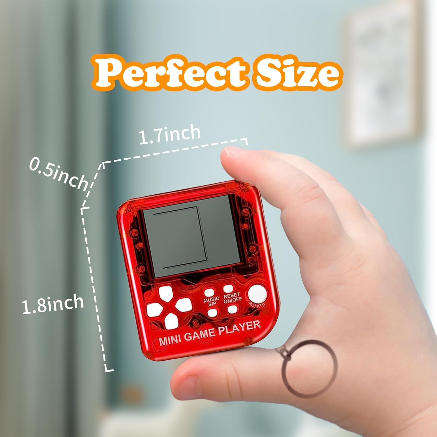 DJMUMU 18PCS Video Game Party Favors Video Game Keychain 6 Colors Gamer Kids Bulk Party Favors Party Supplies for Kids Classroom Prizes