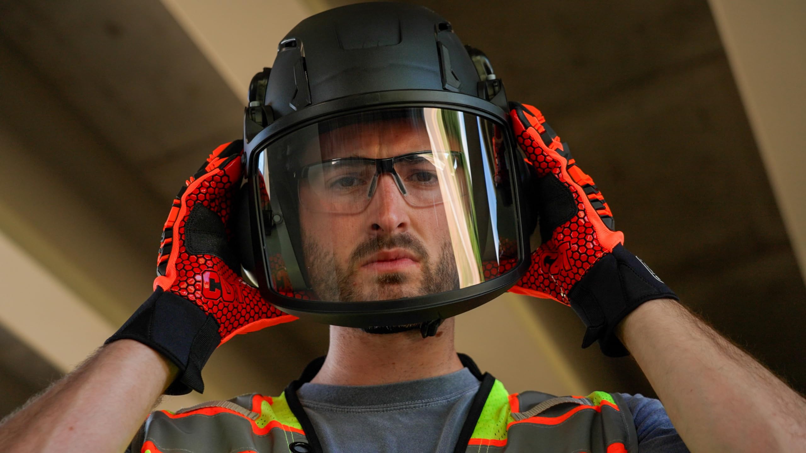 Pyramex SL T2 Tipo II - Protector facial transparente para casco con clips