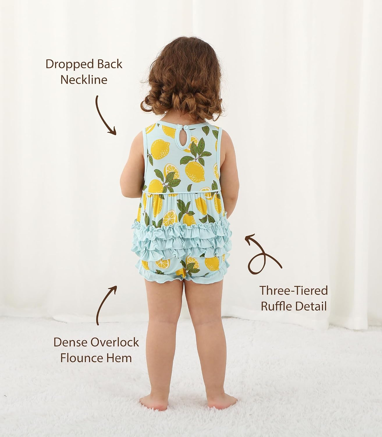 Cute Baby Bodysuits Girls Sleeveless playwear Toddler Infant Summer Bodysuit Bamboo Viscose Clothes 3-24Months