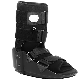 Jewlri Short Air Walker Broken Boots Walking Protective Boots Inflatable with Aluminum Bracket for Fracture and Sprain Fit Left or Right Foot Ankle Small