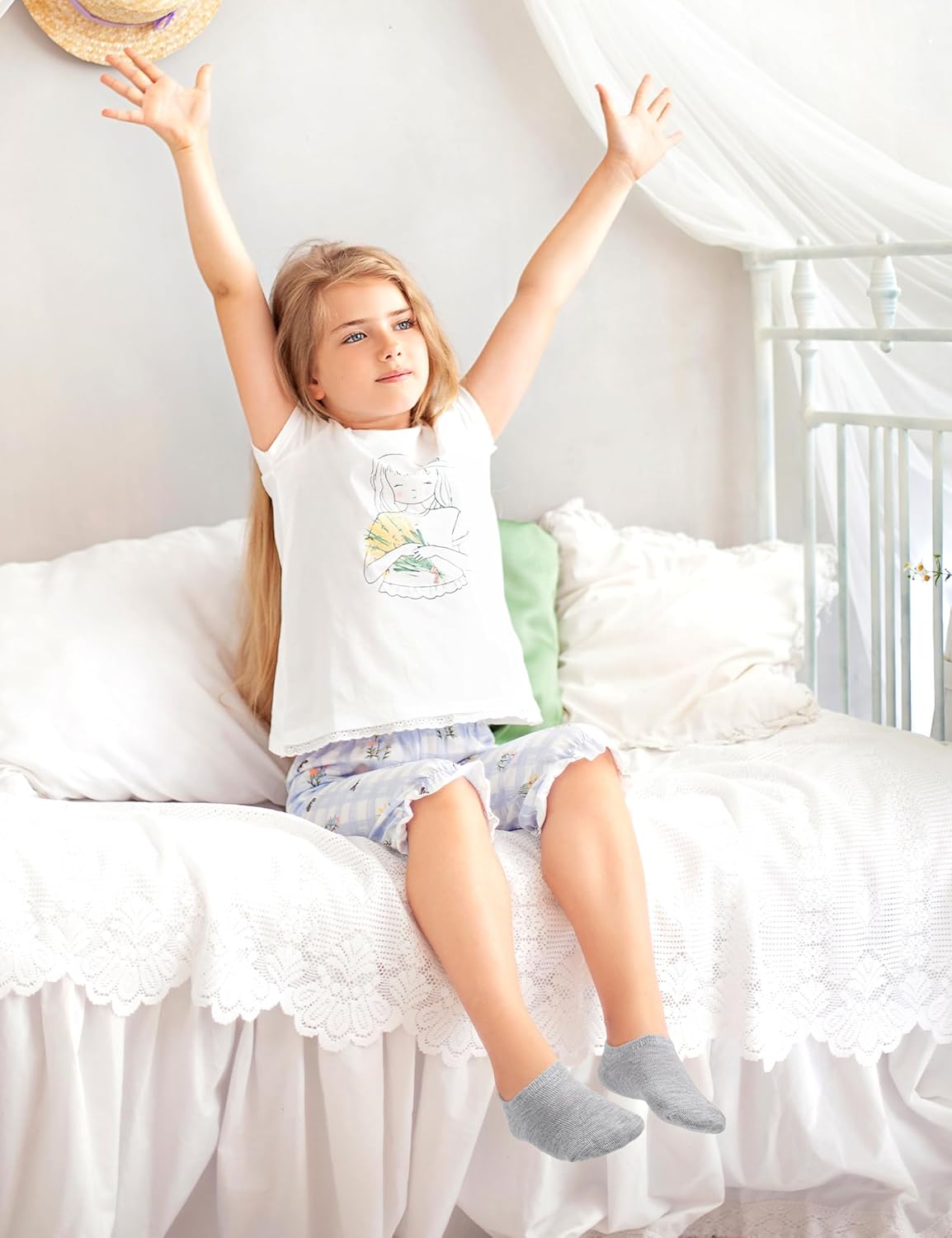 BOOPH 10 Pairs Girls Boys Socks Kids No Show Socks Toddlers Girl Anti-slip Ankle Low Cut Sock 3-12 Years - Image 3