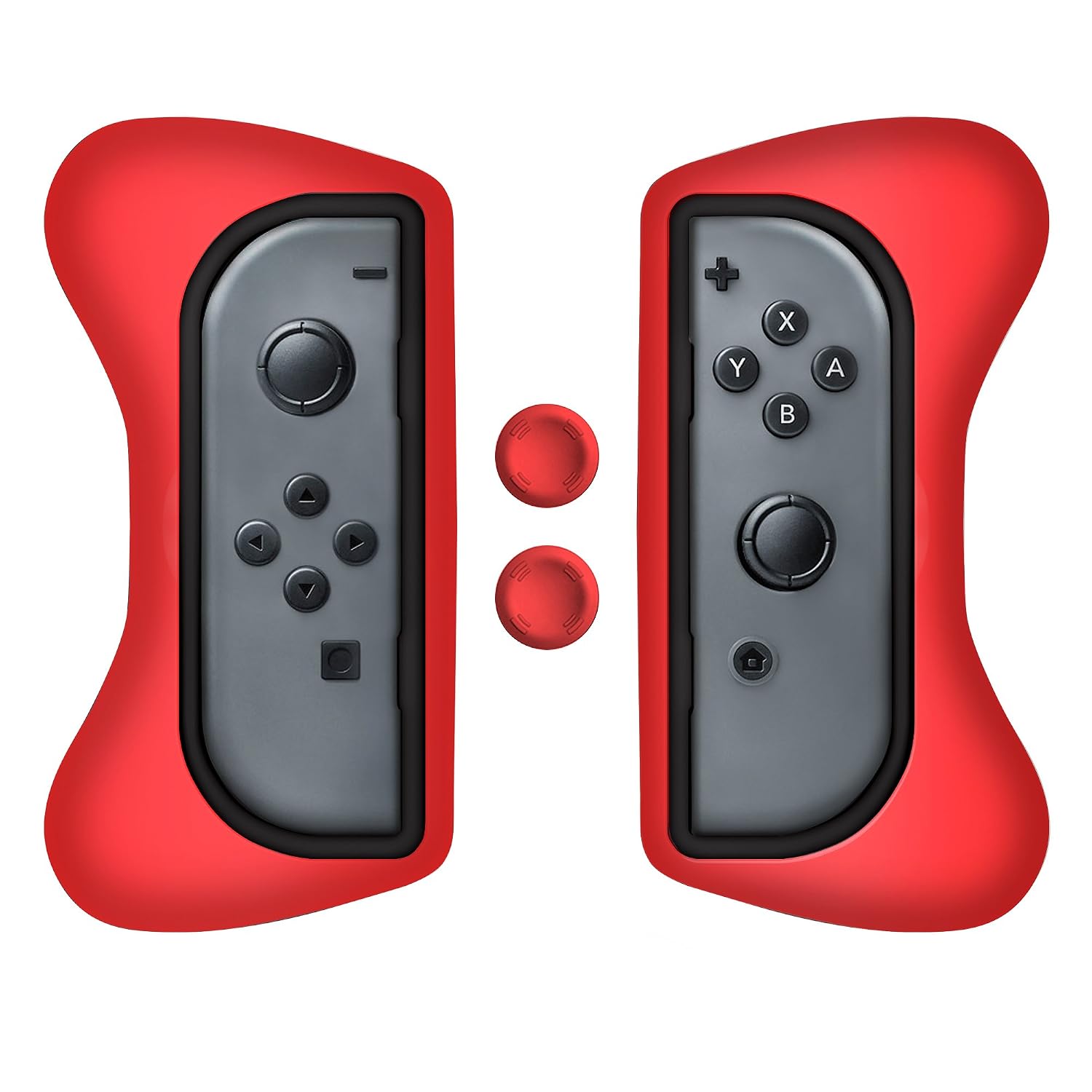 Surge Grip Kit, Joy-Con & Thumb Grips - Red - Nintendo Switch