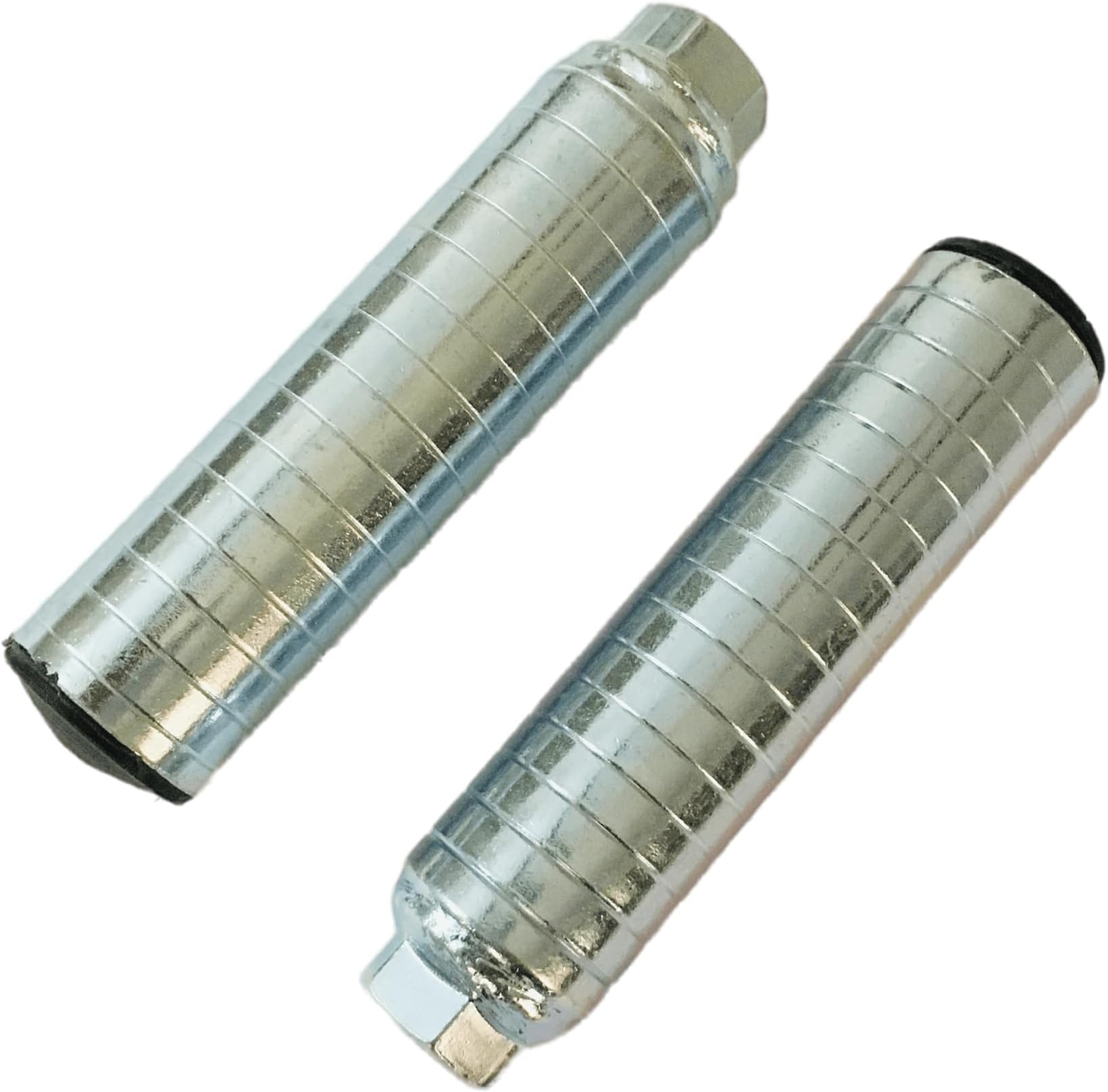 ShreNik Cycle Foot Rest Stunt Axle Bicycle Rear Foot Pegs Set Aluminum MTB Mountain Bikes (Silver)