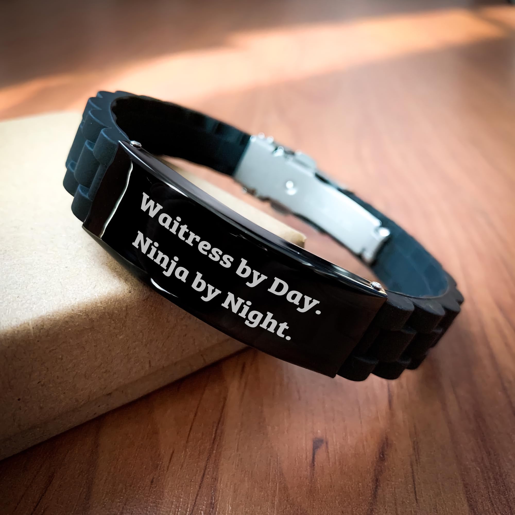 Waitress Gift, I'm A Waitress. I Speak Fluently In nerd. Braided Leather Birthday Present