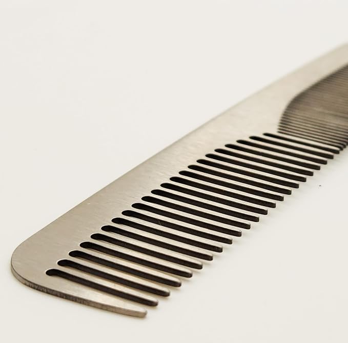 Peine de acero inoxidable para hombre 5 pulgadas miniatura 3