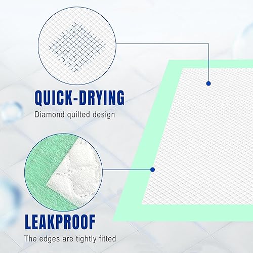 Miniatura 5 de Snkcare Almohadillas para orina de cachorros de 24 x 36 pulgadas, 40 almohadillas desechables para orina de mascotas, súper absorbentes y a prueba