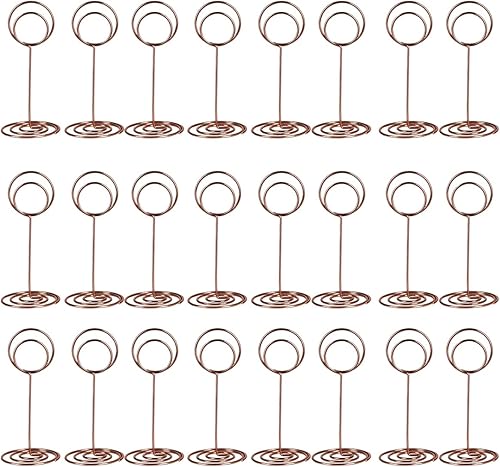 Miniatura 34 de Soporte para números de mesa, soporte para tarjetas de lugar, con nombre delicado, reutilizable, para fotos, notas, para boda, fiesta de cumpleaños