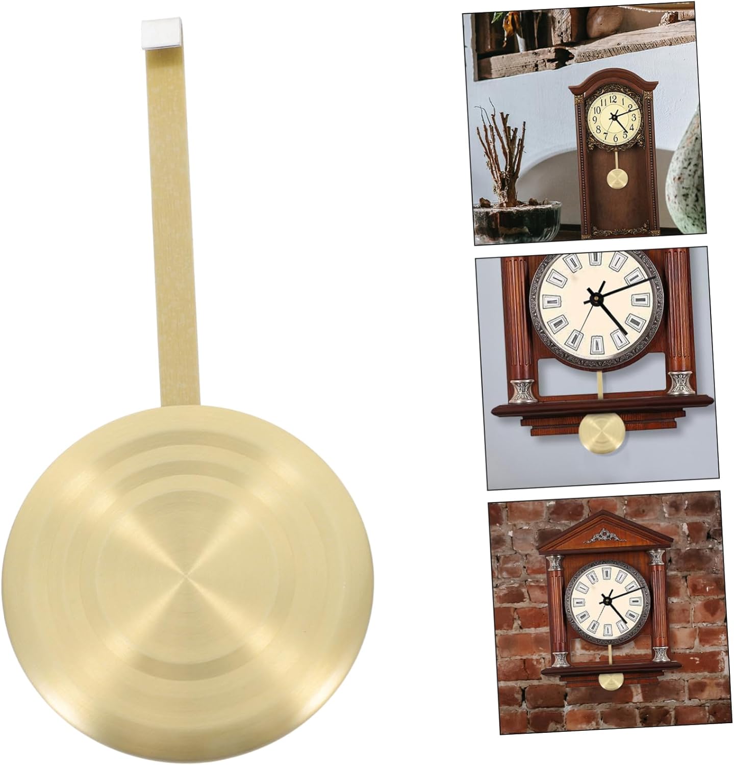 Gadpiparty 5pcs Wall Clock Parts Metal Clock Pendulum Movement Replacement for Vintage Wall