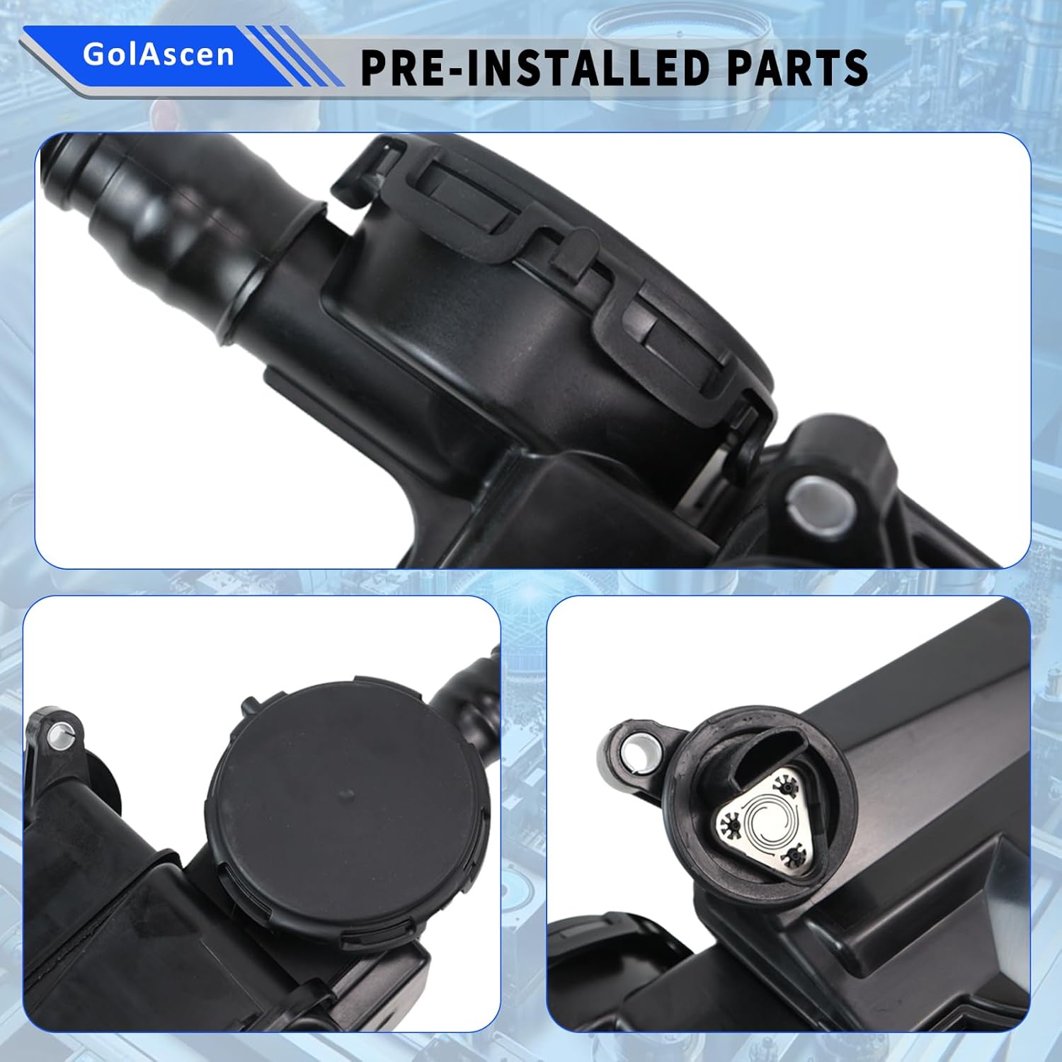 DC3Z6A785C Engine Oil Separator Assembly Compatible with Ford F250 F350 F450 F550 2011-2016 Super Duty 6.7L Powerstroke Diesel PCV CCV Vent Valve Engine Crankcase